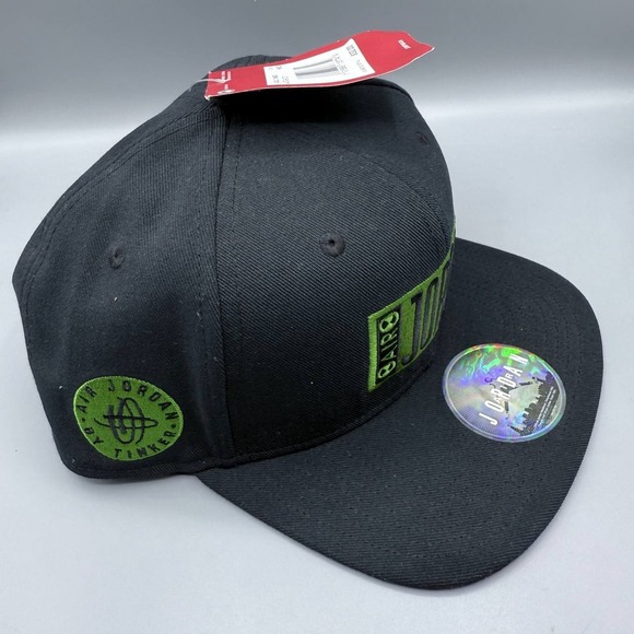 Air Jordan Hat Men Black Embroidered Logo Tinker Jumpman Snap Back Cap New - Picture 4 of 8